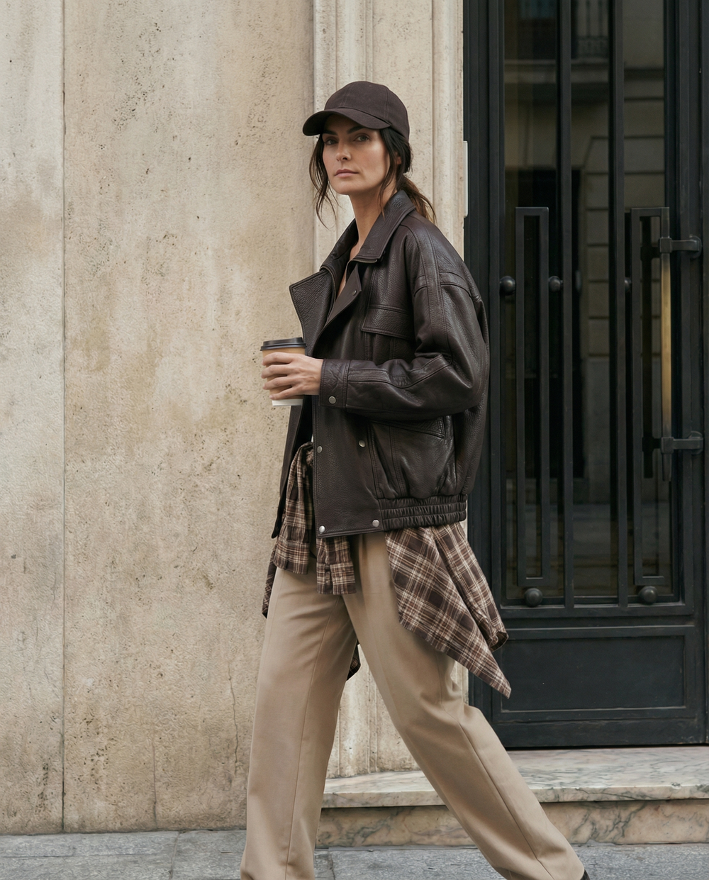 Кожаная куртка DARIUM (brown)