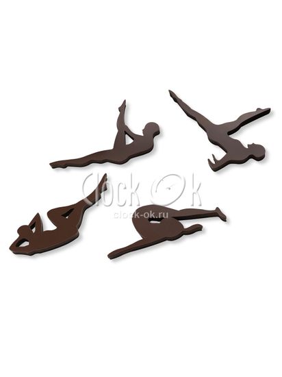 Настенные 3D часы "Пилатес"