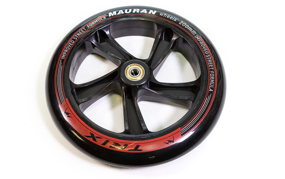 Колесо - 230 мм, для самокатов, с подшипниками, черное