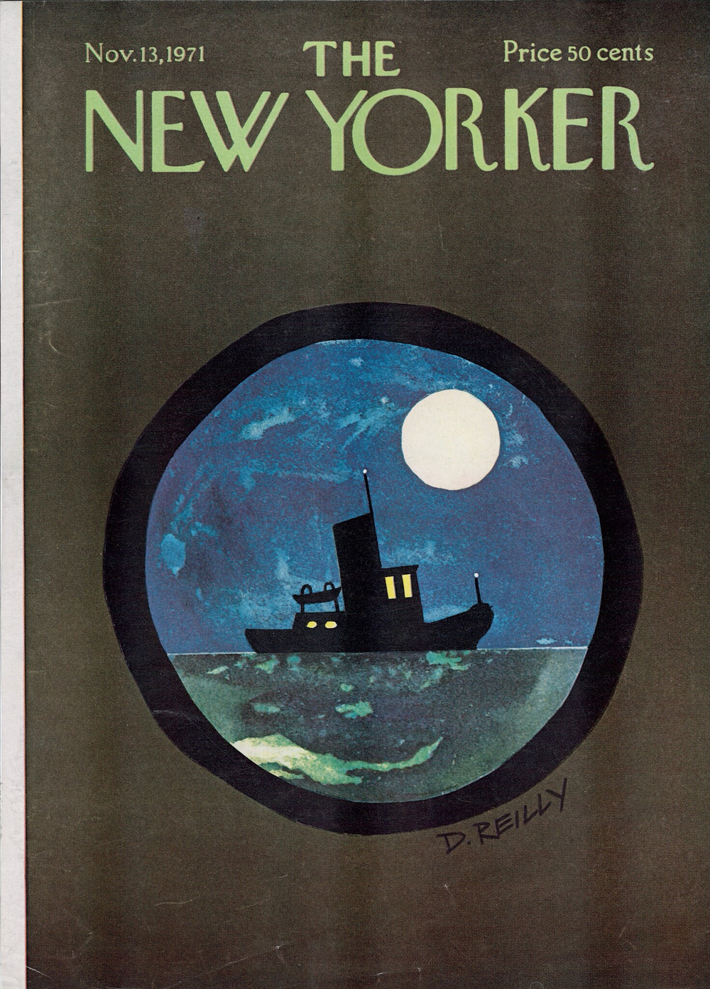 Журнал The New Yorker 13-11-1971, обложка