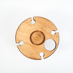 Винный столик из древесины кедра на ножках. VN8