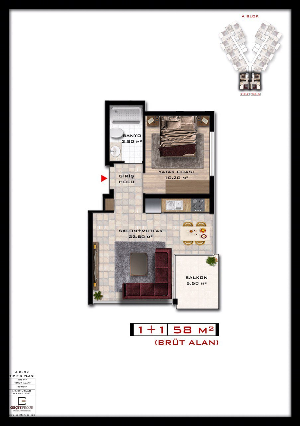 "Mahmutlar” Турция, Аланья, современный и очень популярный район Аланьи, всего 600 метров до моря, проект будет способствовать высокому уровню вашей жизни