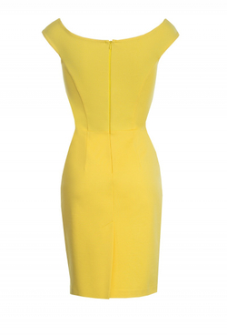 Платье футляр жёлтое 10-17SS
