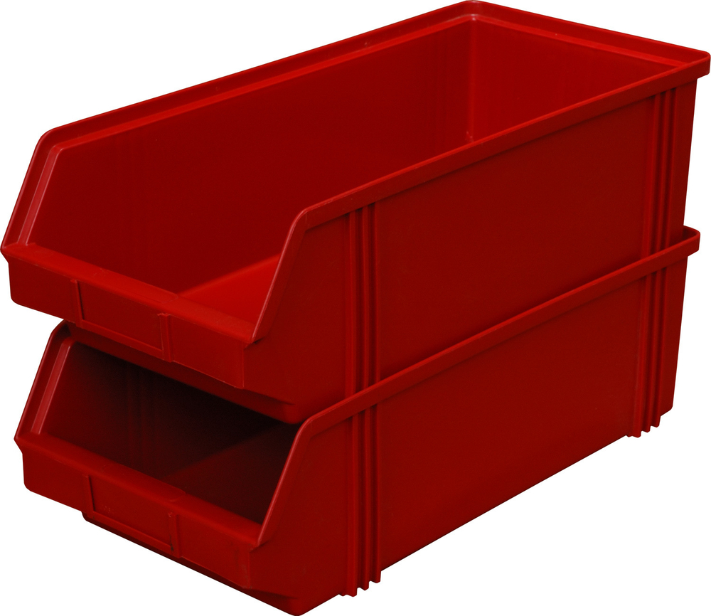 Ящик сплошной 500×230×150 мм, объем 17.25 л., арт.: 7964, красный, код: 00568