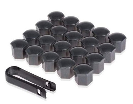 AWBN02 Колпачки на колесные болты/гайки 19 мм компл 20шт + съёмник пластиковый серый AIRLINE