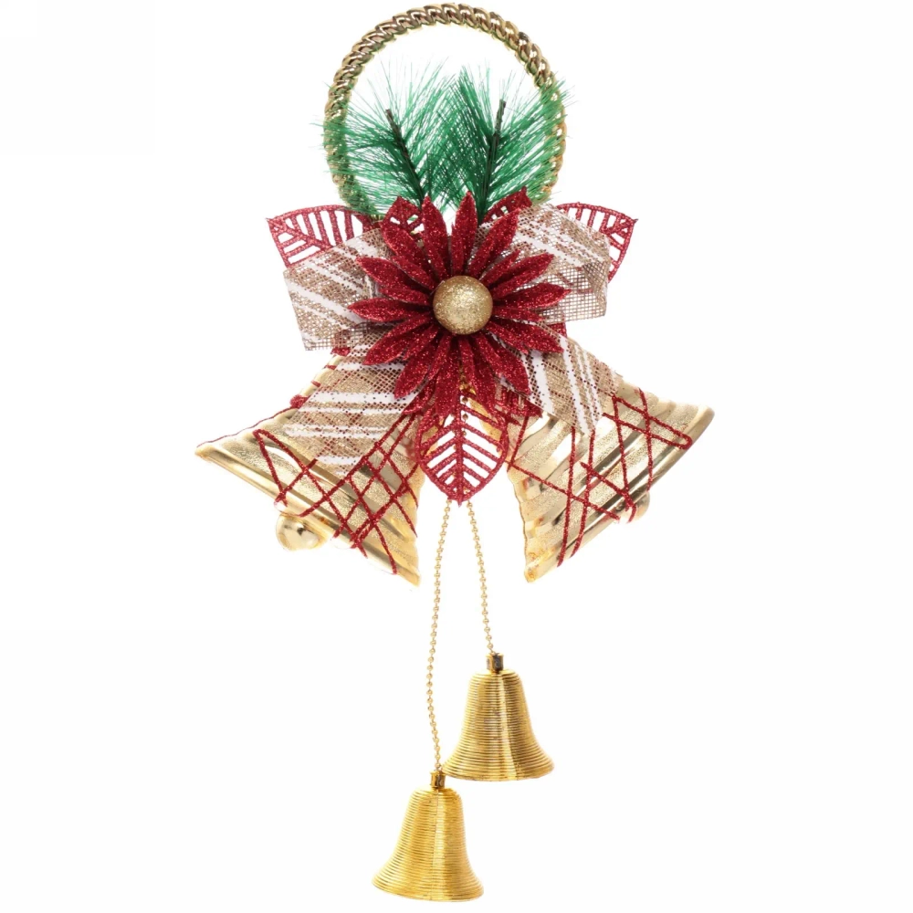 Украшение новогоднее «Звонкие колокольчики» 30*19 см, Золото
