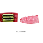 Розовый вибратор-кролик с ротацией и возвратно-поступательным движением Rough - 28,5 см.