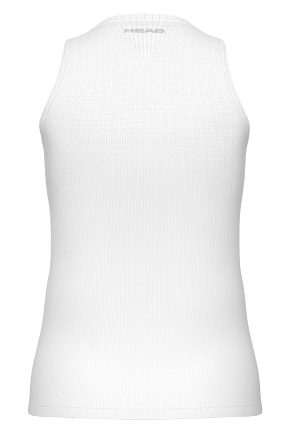 Женский топ теннисный Head Performance Tank Top - candy/print perf white