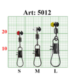 Застежка с вертлюжком двойной пластик Fish Season 5012