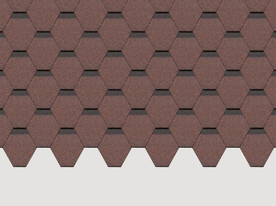 Гибкая черепица Standard, Сота, Красный