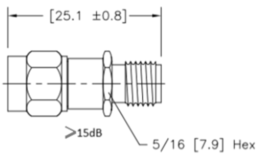 LF-AXX-SMA-18G, SMA Аттенюатор