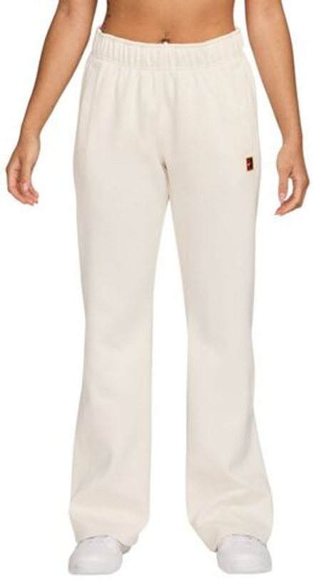 Женские теннисные брюки Nike Court Heritage Windrunner Mid-Rise Tennis - pale ivory
