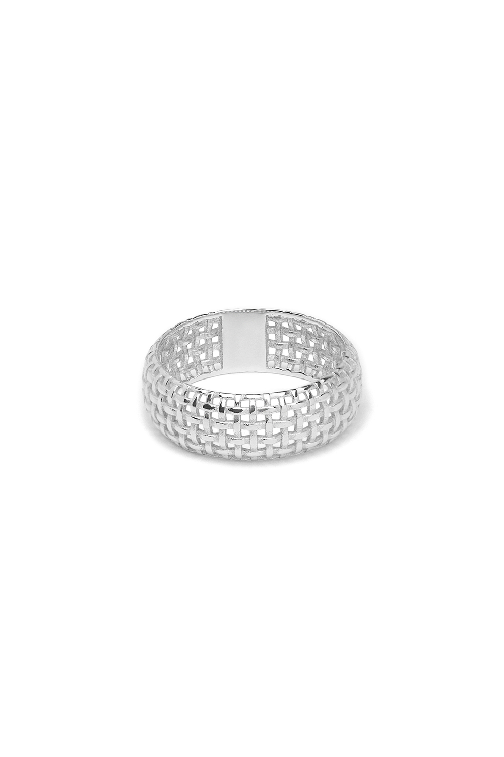 Кольцо из серебра "Mesh"