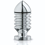 Анальный плаг для электростимуляции Hector Helix Buttplug L - 11,5 см. (Цвет: серебристый)