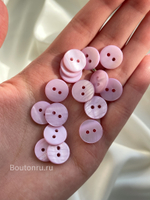 Пуговицы на прокол розовый перламутр