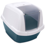 IMAC био-туалет для кошек MADDY 62х47,5х47,5h см белый/синий
