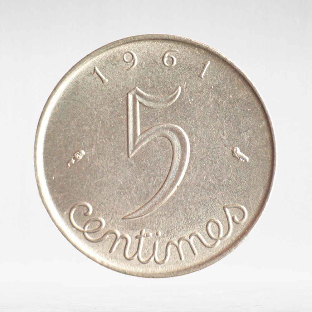 France, 5 Centimes 1961 - 5th Republic, XF