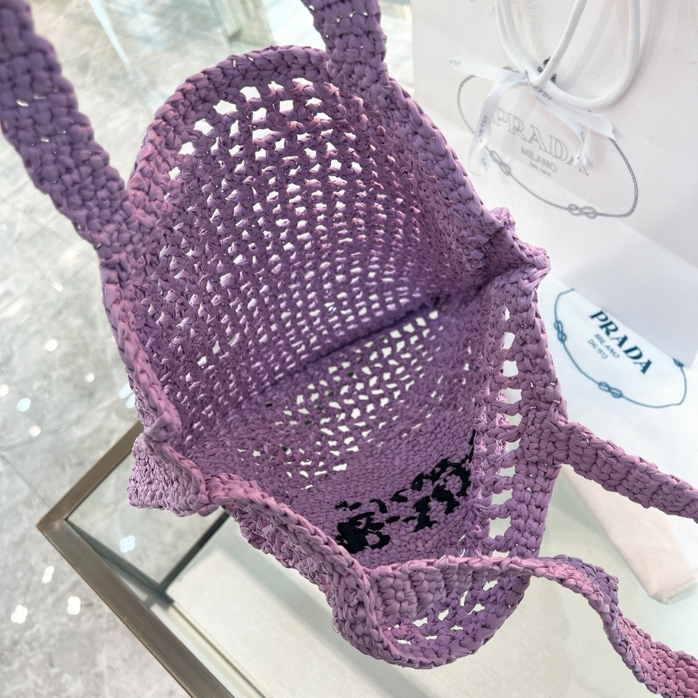 Prada Crochet Tote Bag 38 cm