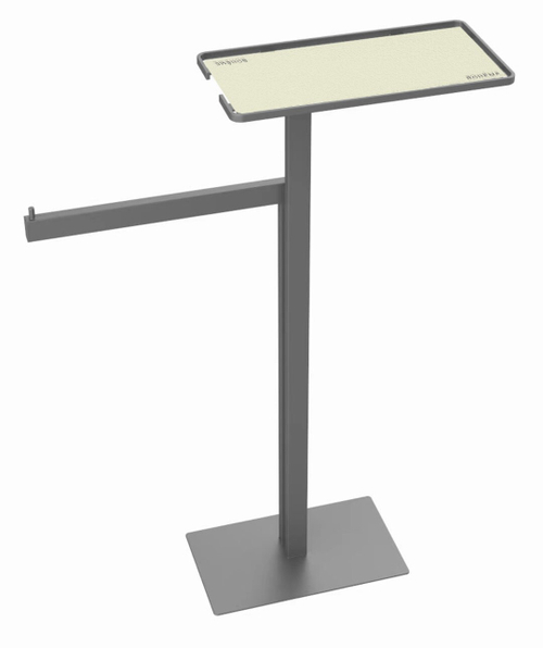 Boheme Стойка напольная с полкой и полотенцедержателем NICEL BRUSH