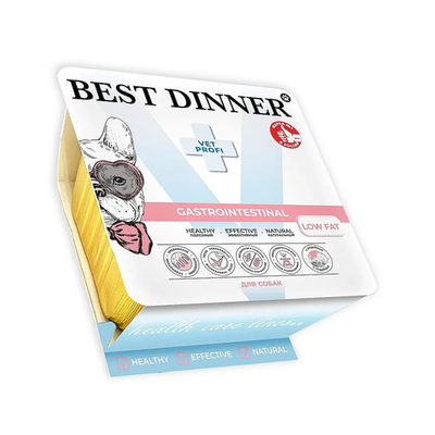 Best Dinner ВетПрофи Конс д/собак Gastrointestinal Low Fat индейка 100г