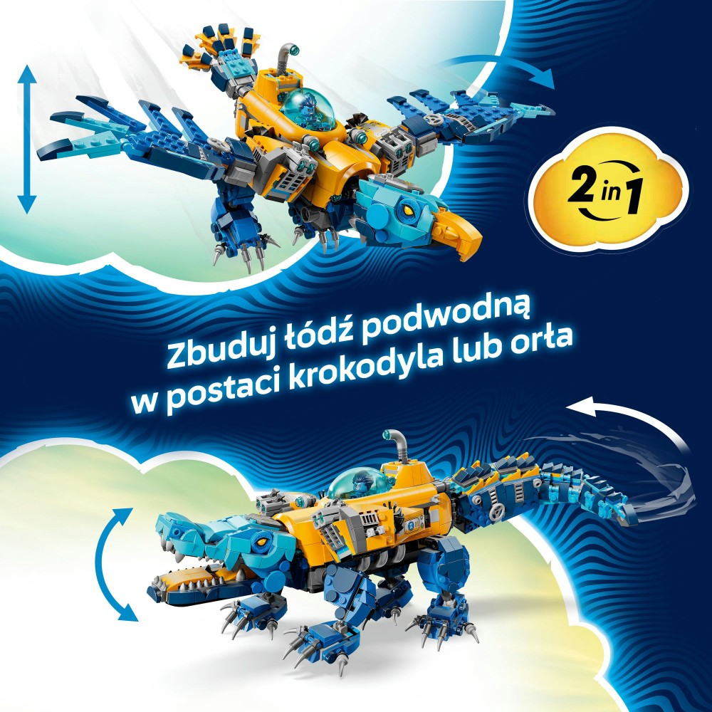 LEGO DREAMZzz - Подводная крокодиловая лодка 71512