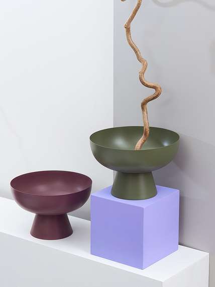 Блюдо на ножке vivlend, D21 см, морские водоросли