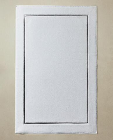 ZARA HOME КОВРИК ДЛЯ ВАННОЙ С ОТДЕЛКОЙ, СЕРЫЙ