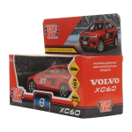 Модель ин. мет. "Volvo XC60 R-Design спорт" 12см, красный в коробка XC60-12SRT-RD (Технопарк)
