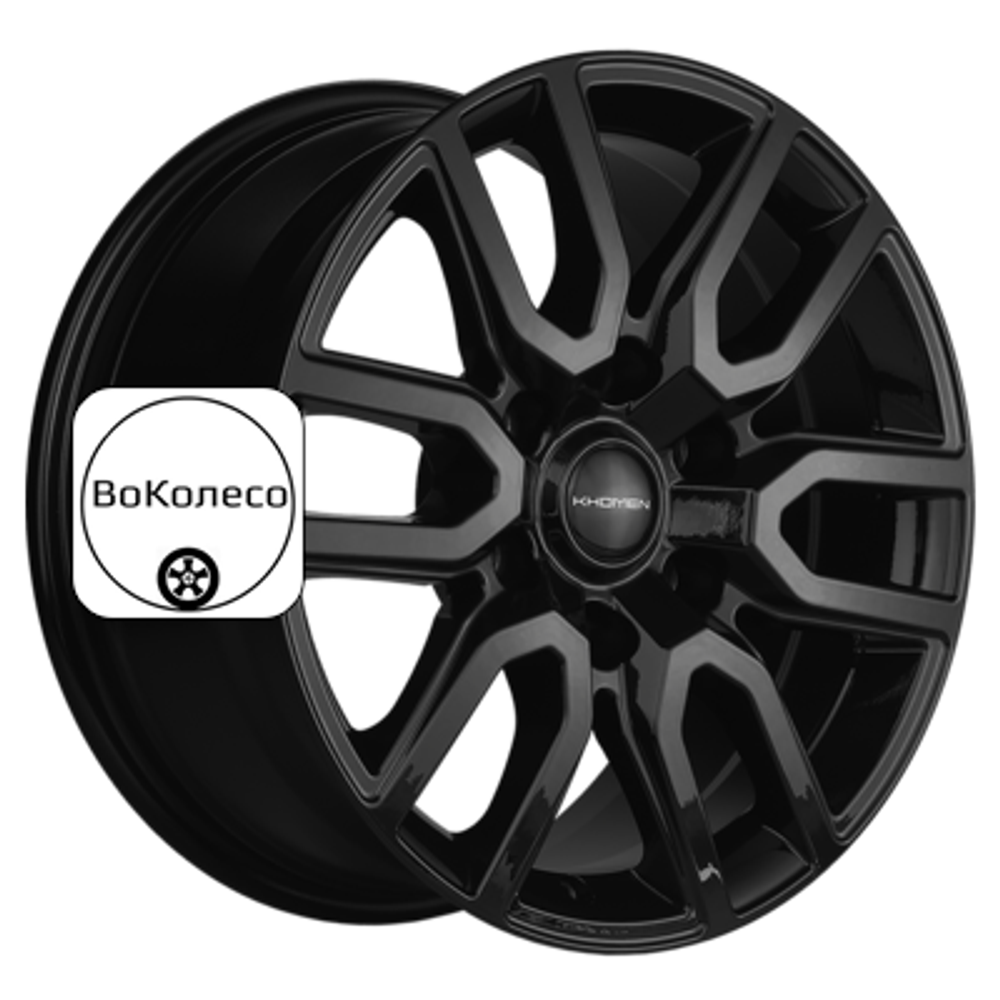 8x17/6x139,7 ET46 D67,1 KHW1723 (Pajero) Black Khomen Wheels