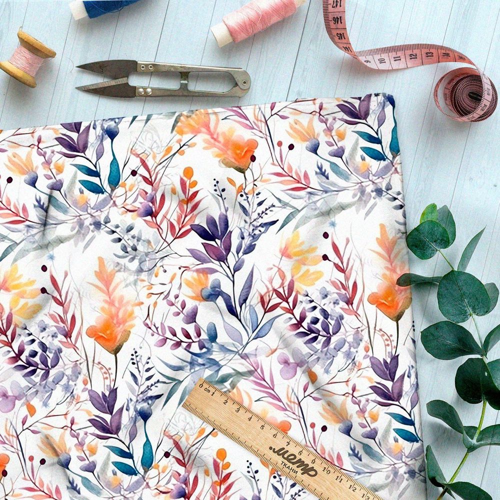 Ткань Барби луговая фантазия