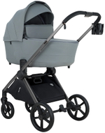 Детская коляска Pituso Teffy 3 в 1 с автокреслом Santiso Pro Black Blue Tea/Graphite