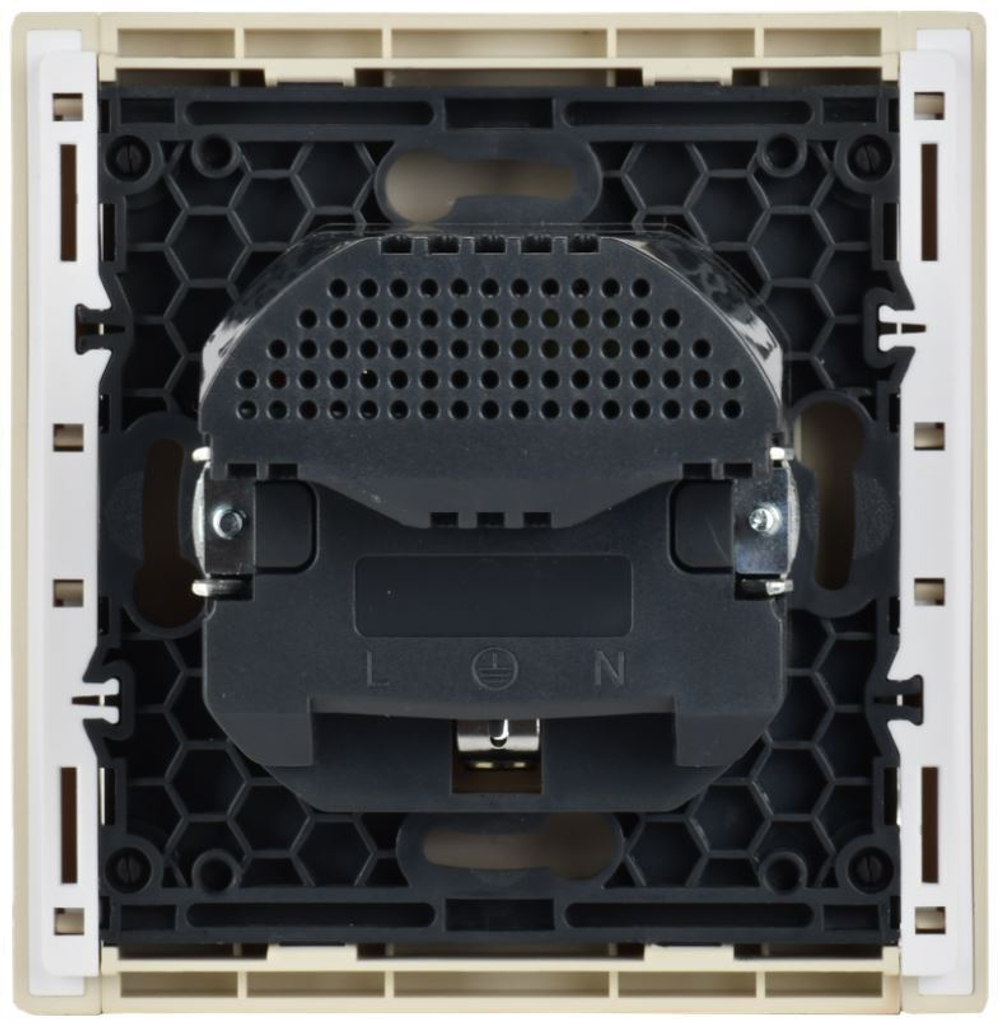 Розетка с заземлением с 2 USB  IEK FP-R14-16-U22-018-K10