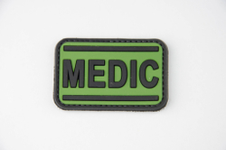 Шеврон Medic PVC 4х7,5 см. Олива
