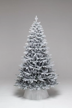 Искусственная елка Хеймдалль заснеженная 210 см., 100% литая хвоя, с холодными Led лампами, ЕлкиТорг (236210)