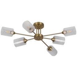 Люстра Rivoli Gill 9188-306 6хЕ27 60Вт модерн | Rivoli