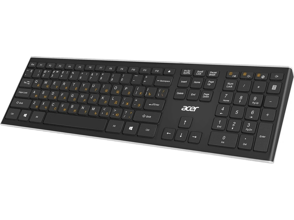 Клавиатура Acer OKR010 [ZL.KBDEE.003] Wireless keyboard USB slim Multimedia black