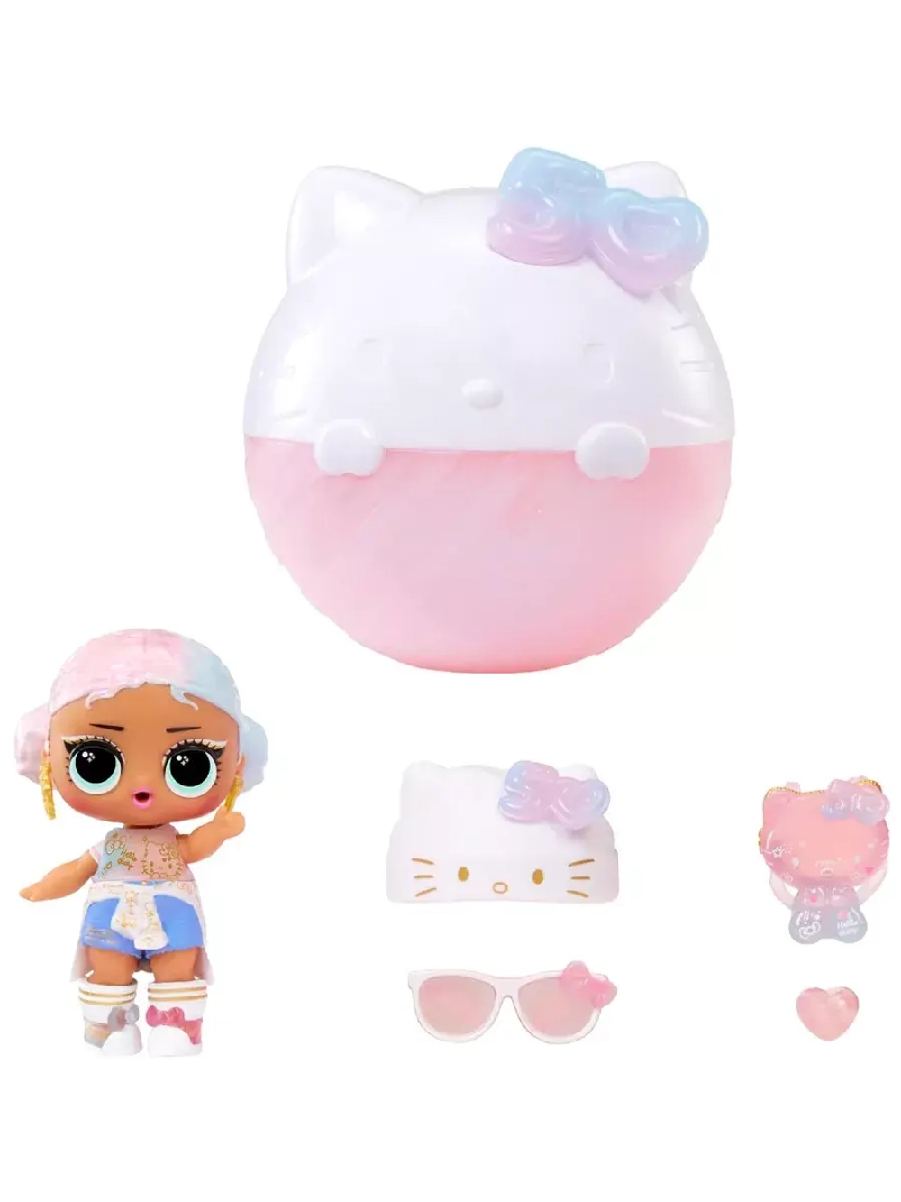 Кукла Лол Сюрприз в шаре Lol Hello Kitty маленькая оригинал