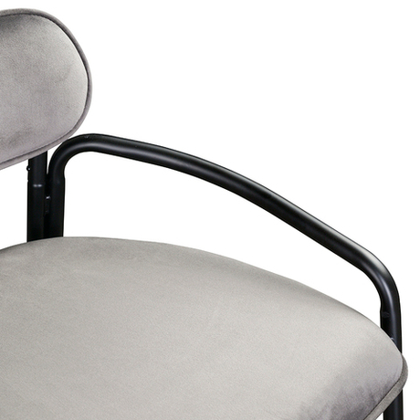 Стул барный Latitude Ror Round черный/серый