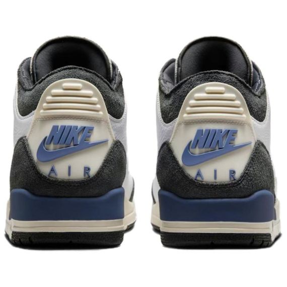 Jordan Air Джордан 3 Винтажные баскетбольные кроссовки MID Топ Синий с Белым Lettering Мужские