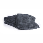 MaxShine Полотенце из микрофибры для располировки, 40*40 см, плюшевое, без оверлока, 600 г/м, серое