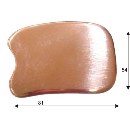 Гуаша пластина из меди 54*81*2 мм