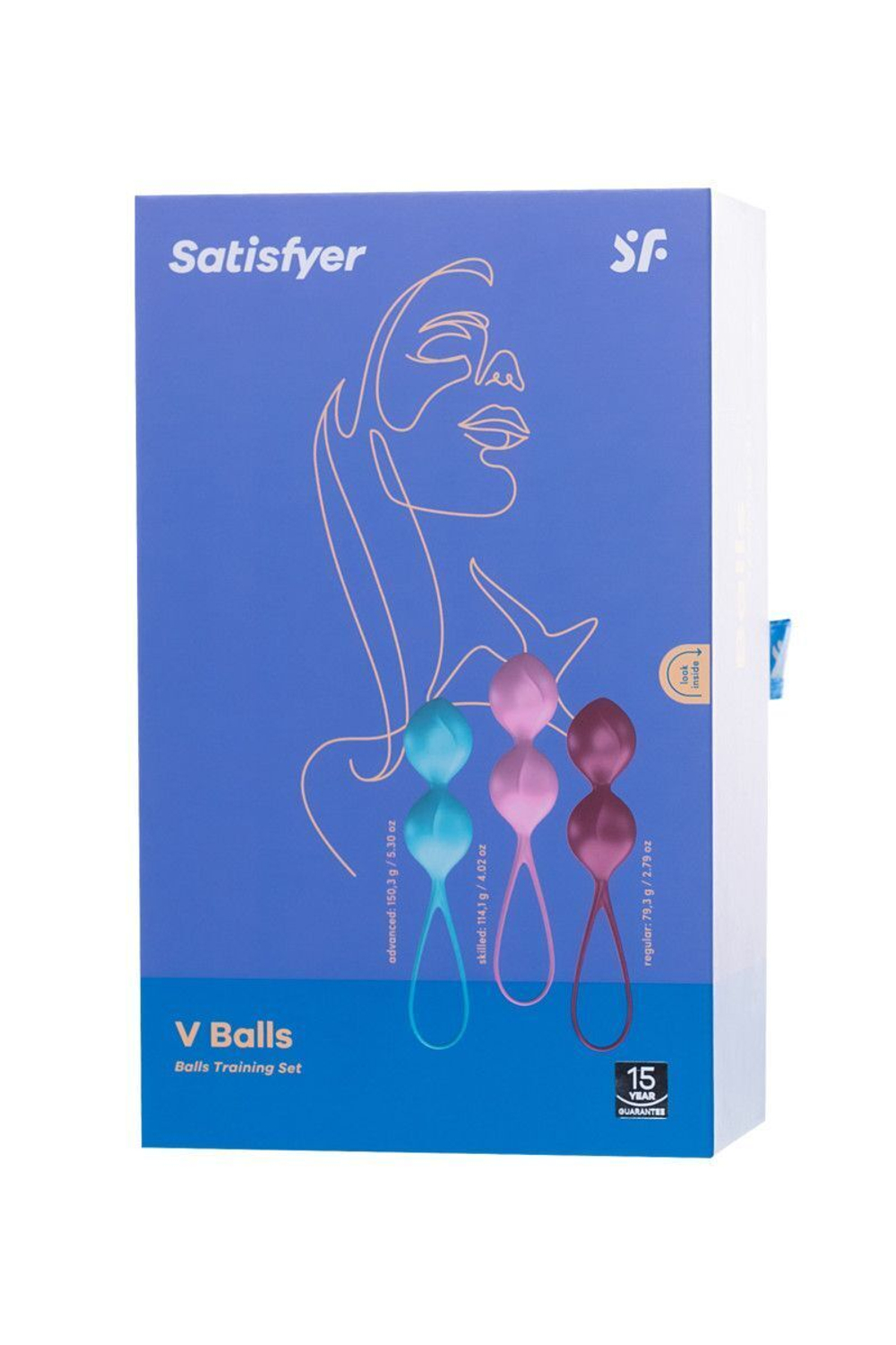Набор из 3 двойных вагинальных шариков Satisfyer V Balls (Цвет: разноцветный)