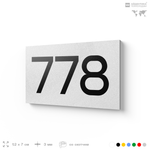 Номер на дверь 778, табличка на дверь для офиса, квартиры, кабинета, аудитории, склада, белая 120х70 мм, Айдентика Технолоджи