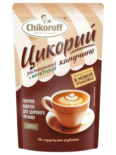 Цикорий капучино с фруктозой, 100 г (1,98 б)