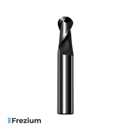 Сферическая фреза твердосплавная по алюминию и цветному металлу"SGS" (14x14x26x83 R7; 44577)