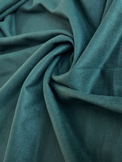 Трикотаж лапша, зеленый темный, вискоза MANGOLIA