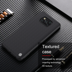 Тонкий текстурный чехол из нейлонового волокна от Nillkin для Xiaomi Poco X3 NFC и Poco X3 Pro, серия Textured Case