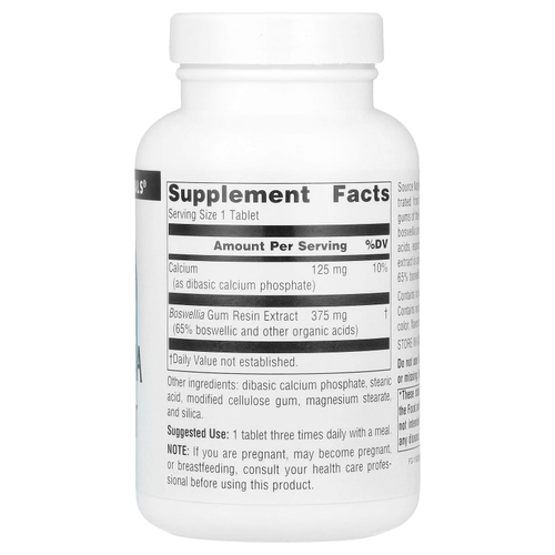 Source Naturals, экстракт босвеллии, 100 таблеток