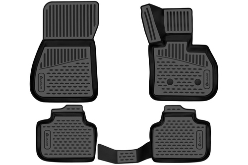 Коврики 3D в салон для BMW X1 (F48), 2015-2021, правый руль кроссовер, Австралия, 4шт. (полиуретан)  AFM3D02085210K