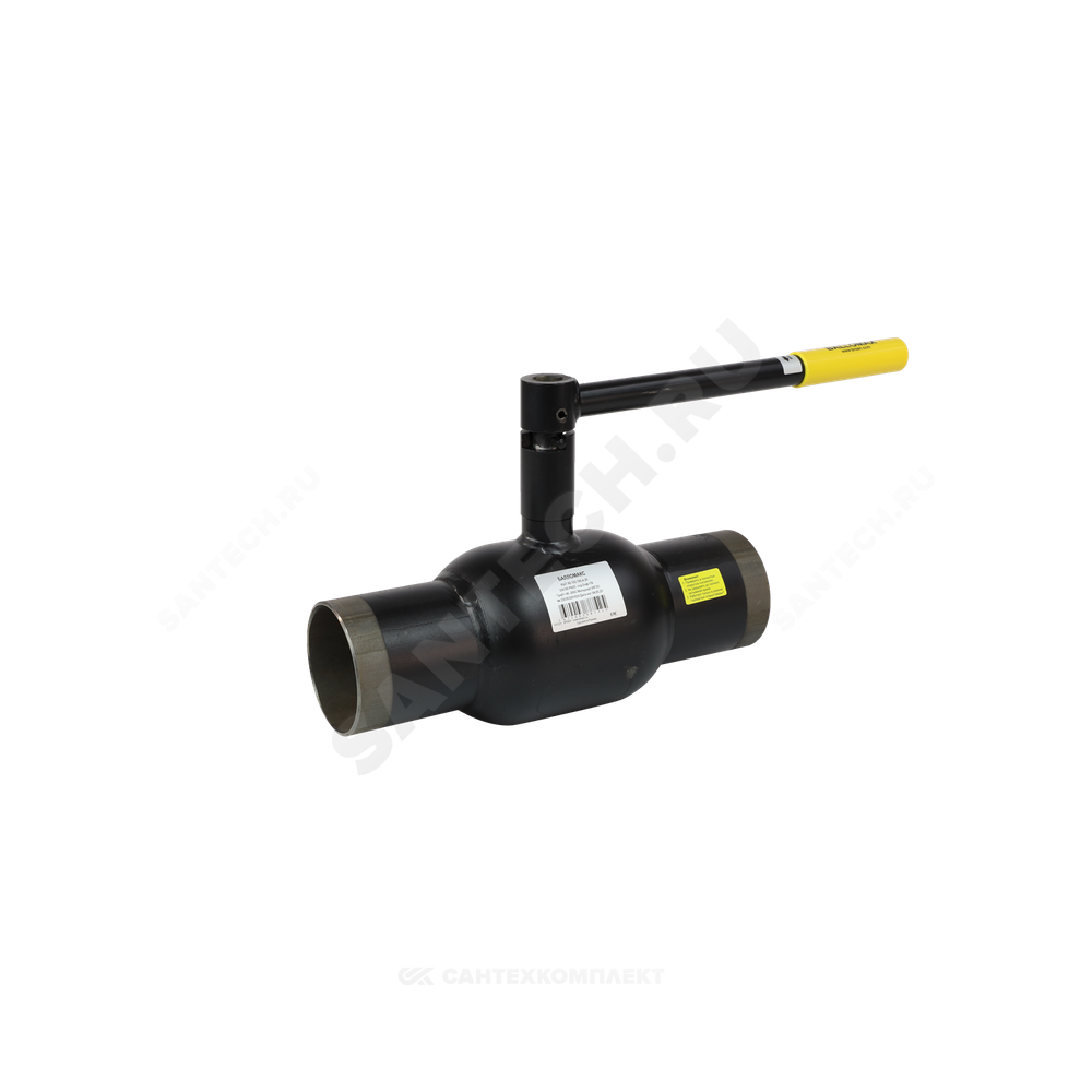 Кран шаровой сталь 09Г2С Ballomax КШТ 60.102 Ду 100 Ру25 п/привар L=390мм BROEN КШТ 60.102.100.А.25